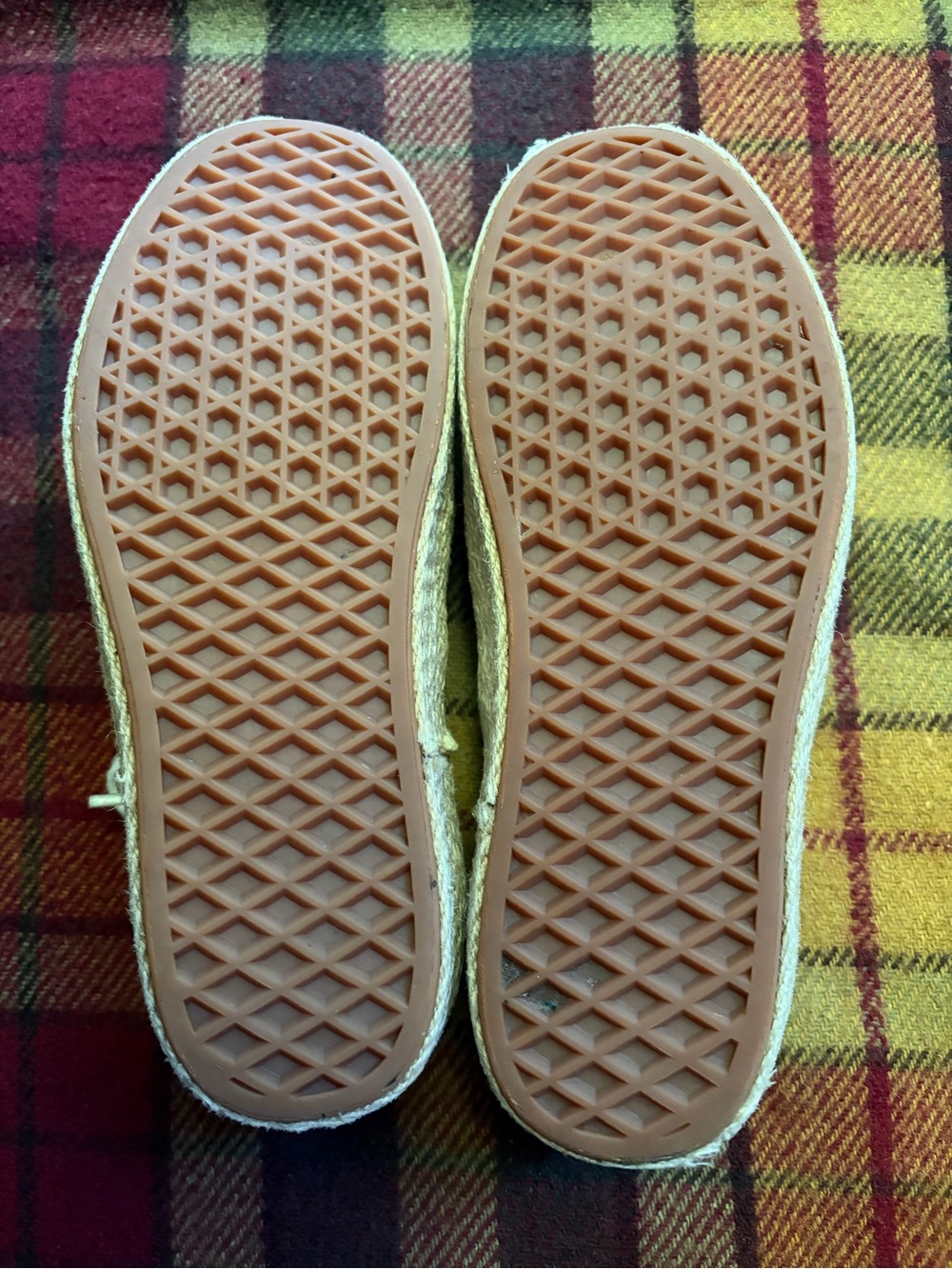 Vans Platform Esp Canvas Sneakers in Off-White with Natural Jute - Picture 5 of 5